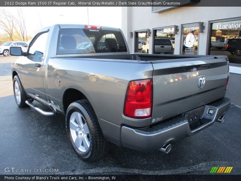 Mineral Gray Metallic / Dark Slate Gray/Medium Graystone 2012 Dodge Ram 1500 ST Regular Cab