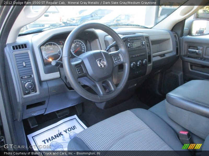 Mineral Gray Metallic / Dark Slate Gray/Medium Graystone 2012 Dodge Ram 1500 ST Regular Cab