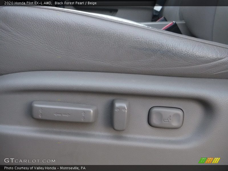 Black Forest Pearl / Beige 2020 Honda Pilot EX-L AWD