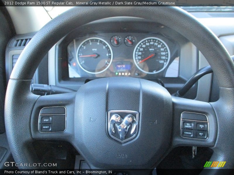 Mineral Gray Metallic / Dark Slate Gray/Medium Graystone 2012 Dodge Ram 1500 ST Regular Cab