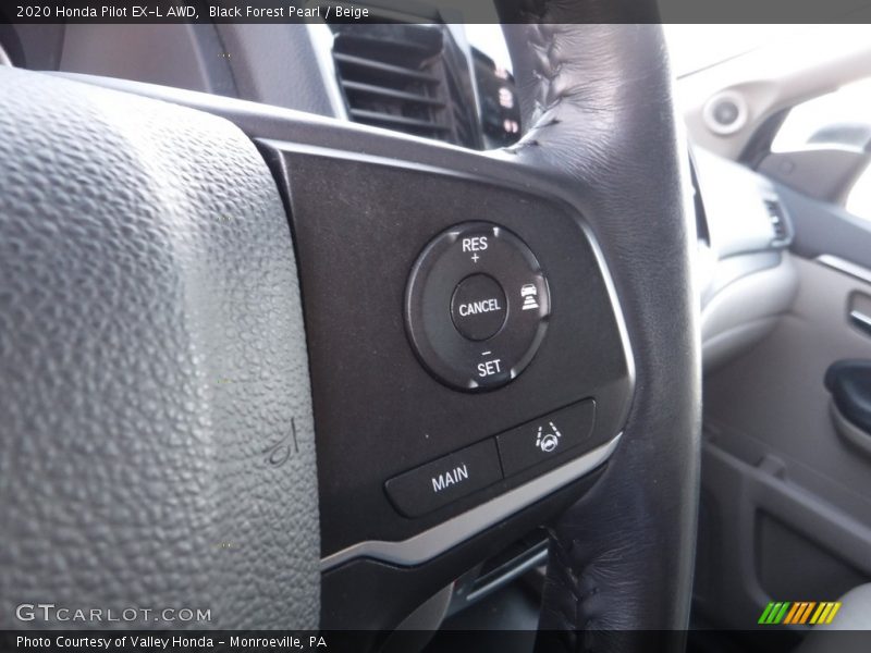 Black Forest Pearl / Beige 2020 Honda Pilot EX-L AWD