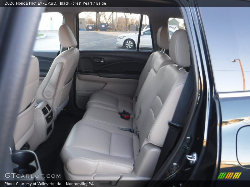 Black Forest Pearl / Beige 2020 Honda Pilot EX-L AWD