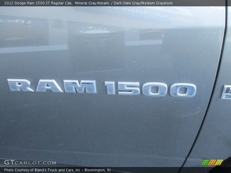 Mineral Gray Metallic / Dark Slate Gray/Medium Graystone 2012 Dodge Ram 1500 ST Regular Cab