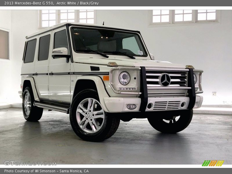 Arctic White / Black/Grey 2013 Mercedes-Benz G 550