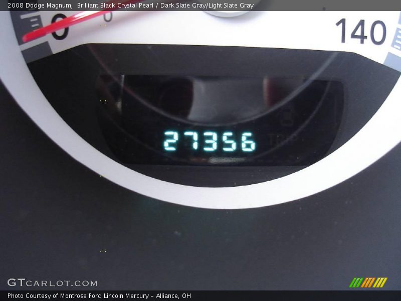 Brilliant Black Crystal Pearl / Dark Slate Gray/Light Slate Gray 2008 Dodge Magnum