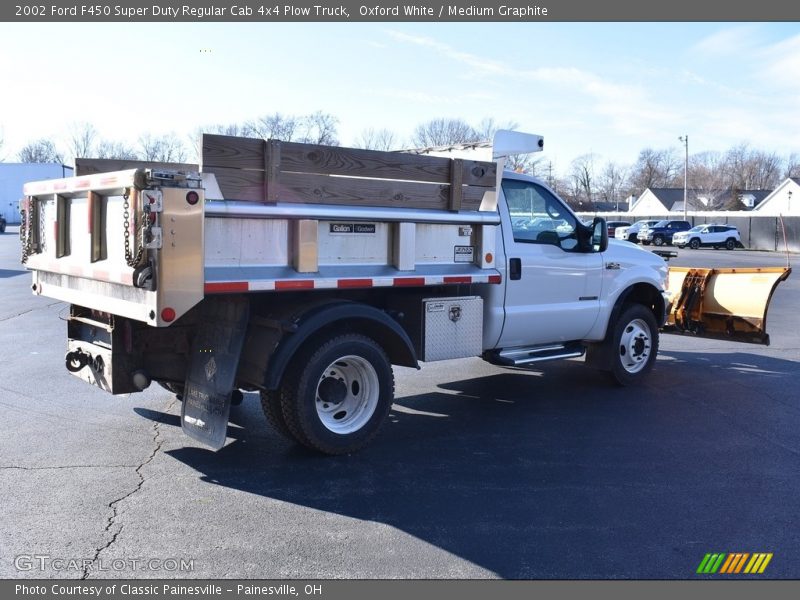 Oxford White / Medium Graphite 2002 Ford F450 Super Duty Regular Cab 4x4 Plow Truck