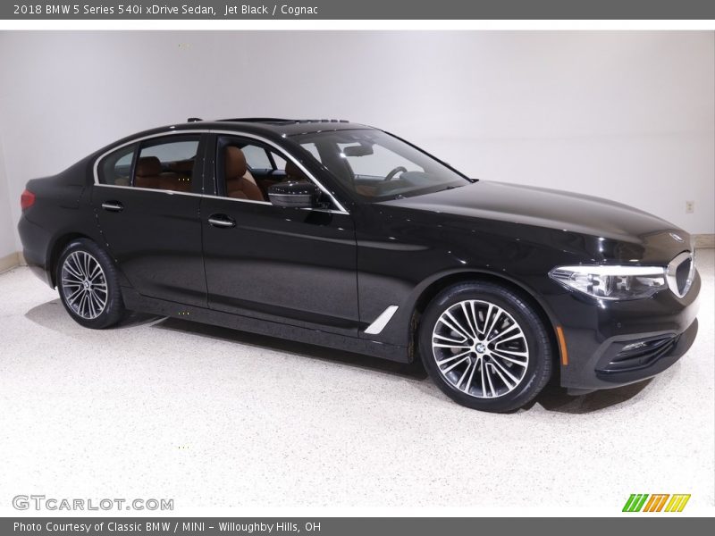 Jet Black / Cognac 2018 BMW 5 Series 540i xDrive Sedan