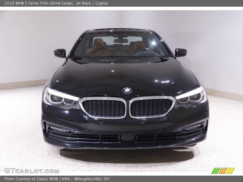 Jet Black / Cognac 2018 BMW 5 Series 540i xDrive Sedan