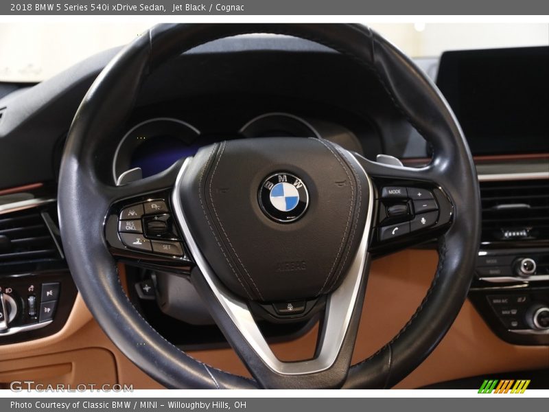 Jet Black / Cognac 2018 BMW 5 Series 540i xDrive Sedan