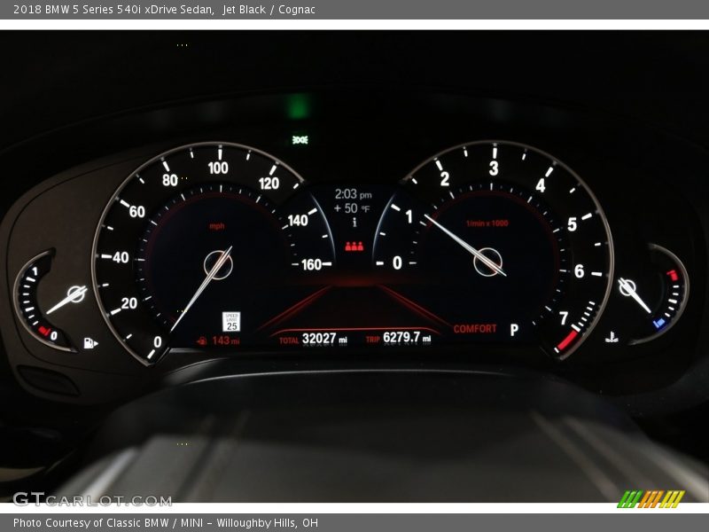 Jet Black / Cognac 2018 BMW 5 Series 540i xDrive Sedan