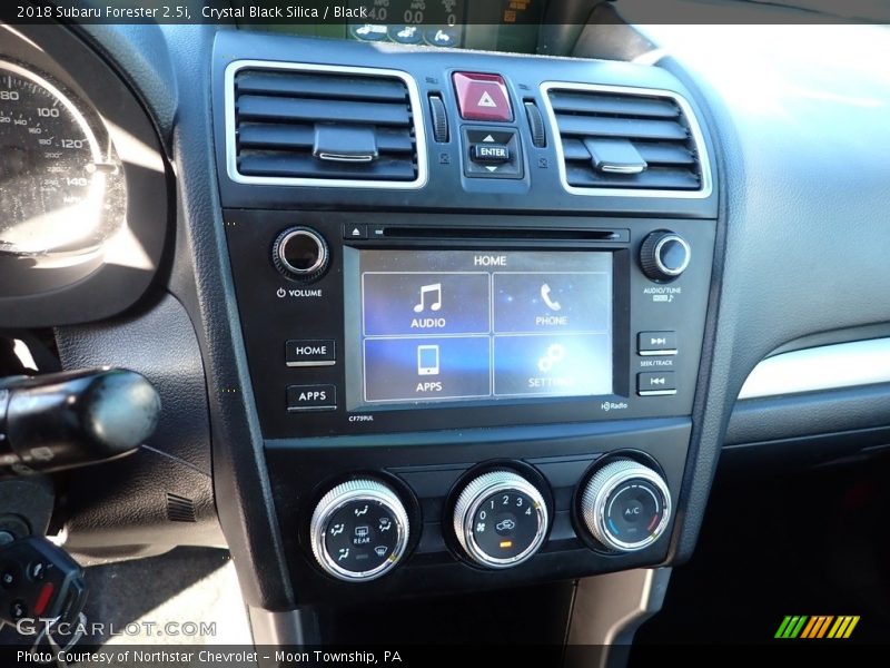 Crystal Black Silica / Black 2018 Subaru Forester 2.5i