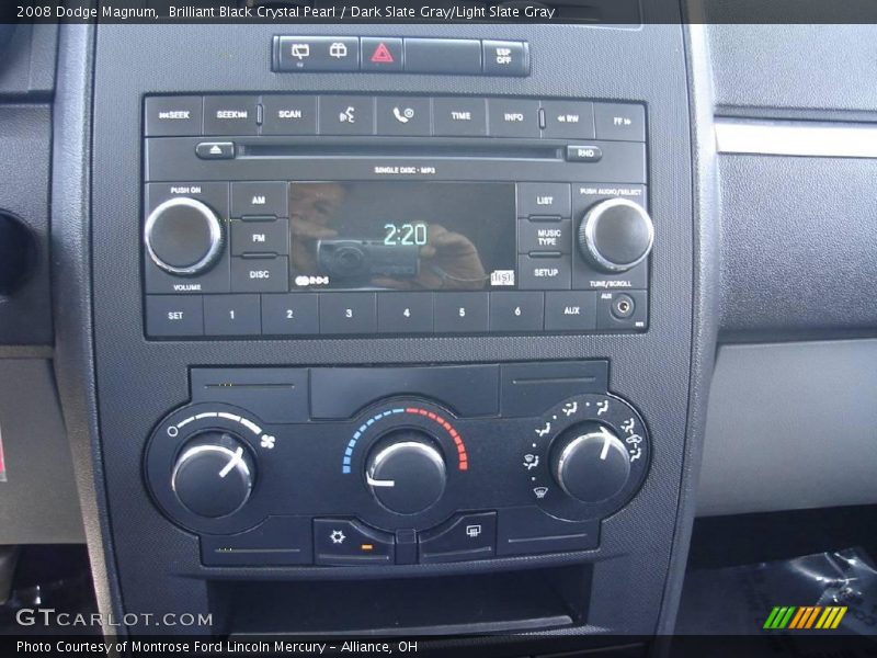 Brilliant Black Crystal Pearl / Dark Slate Gray/Light Slate Gray 2008 Dodge Magnum