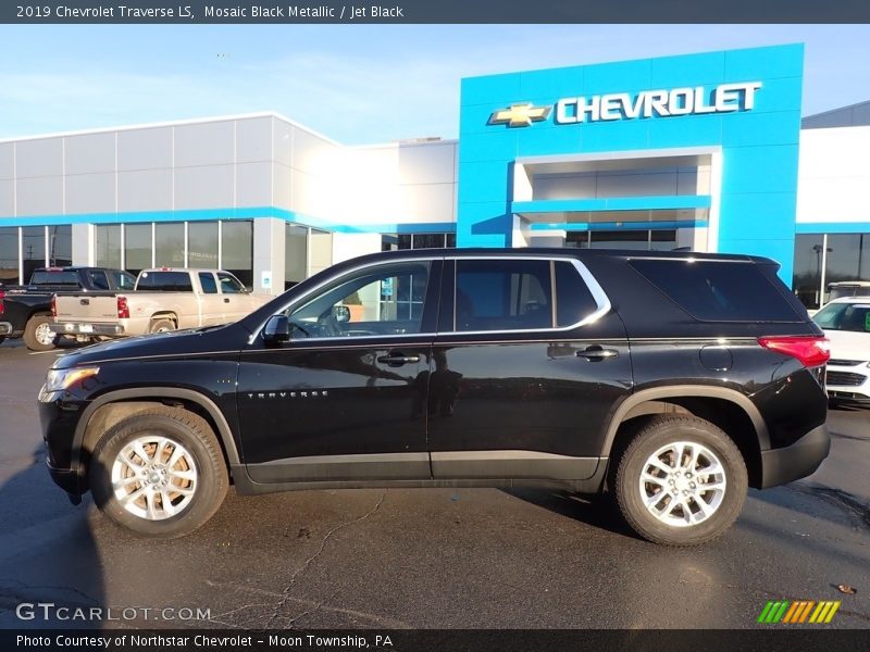Mosaic Black Metallic / Jet Black 2019 Chevrolet Traverse LS