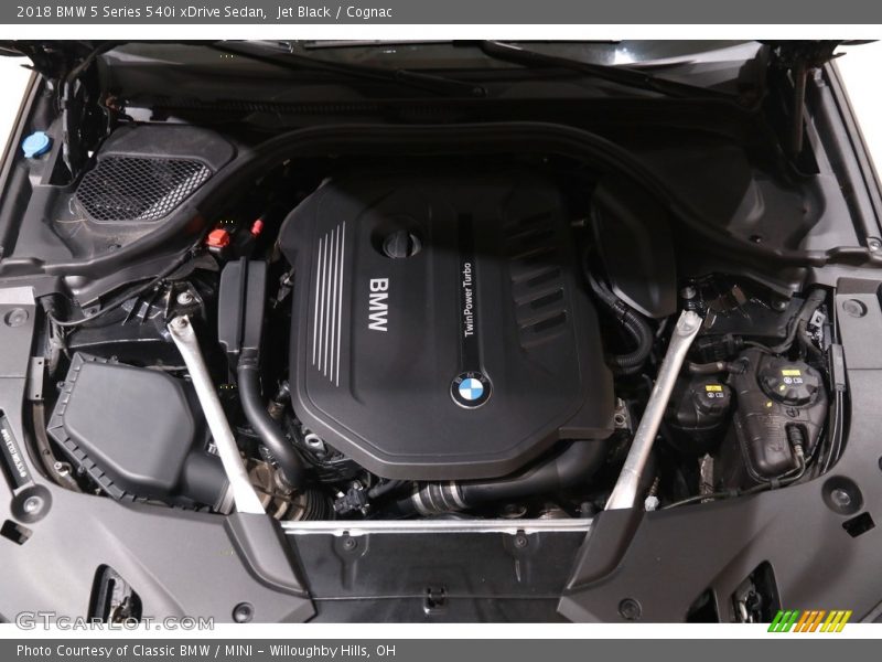 Jet Black / Cognac 2018 BMW 5 Series 540i xDrive Sedan