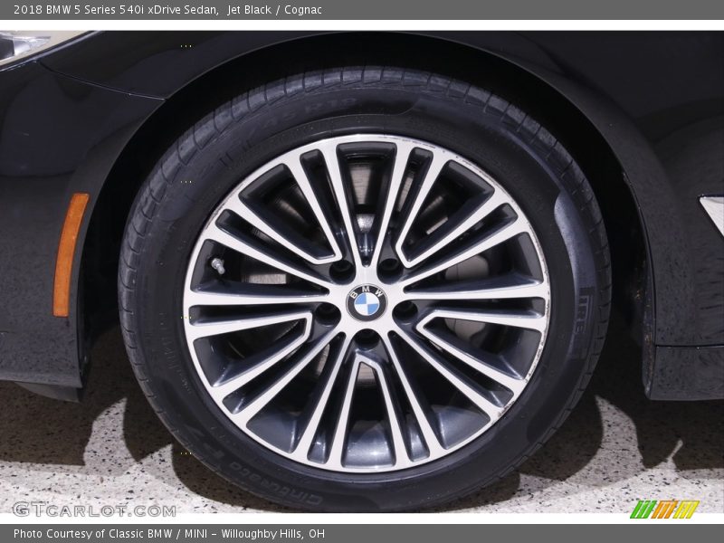 Jet Black / Cognac 2018 BMW 5 Series 540i xDrive Sedan
