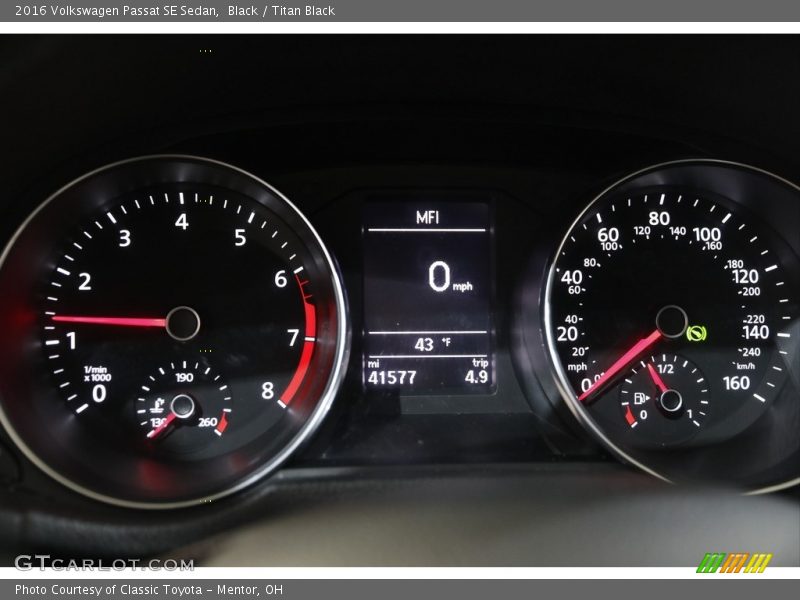  2016 Passat SE Sedan SE Sedan Gauges