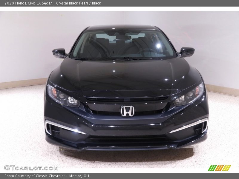 Crystal Black Pearl / Black 2020 Honda Civic LX Sedan