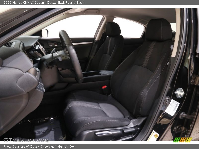 Crystal Black Pearl / Black 2020 Honda Civic LX Sedan