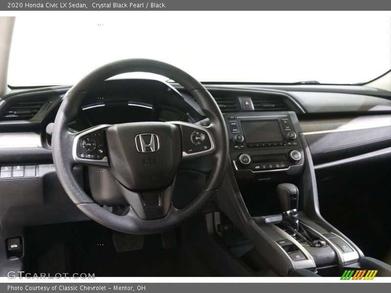 Crystal Black Pearl / Black 2020 Honda Civic LX Sedan