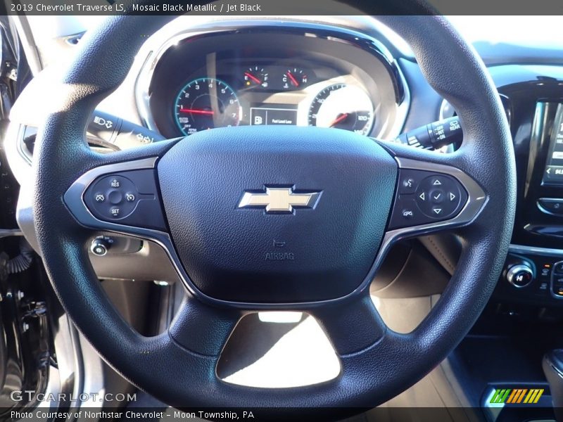 Mosaic Black Metallic / Jet Black 2019 Chevrolet Traverse LS