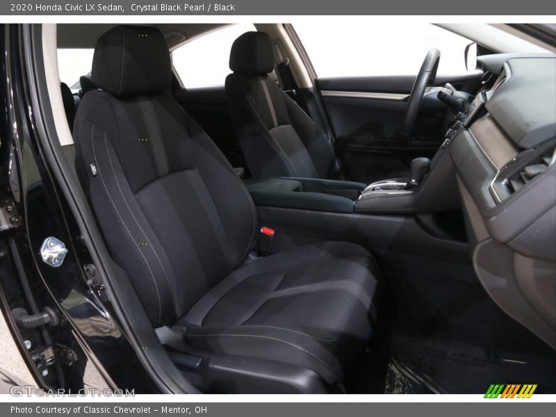 Crystal Black Pearl / Black 2020 Honda Civic LX Sedan