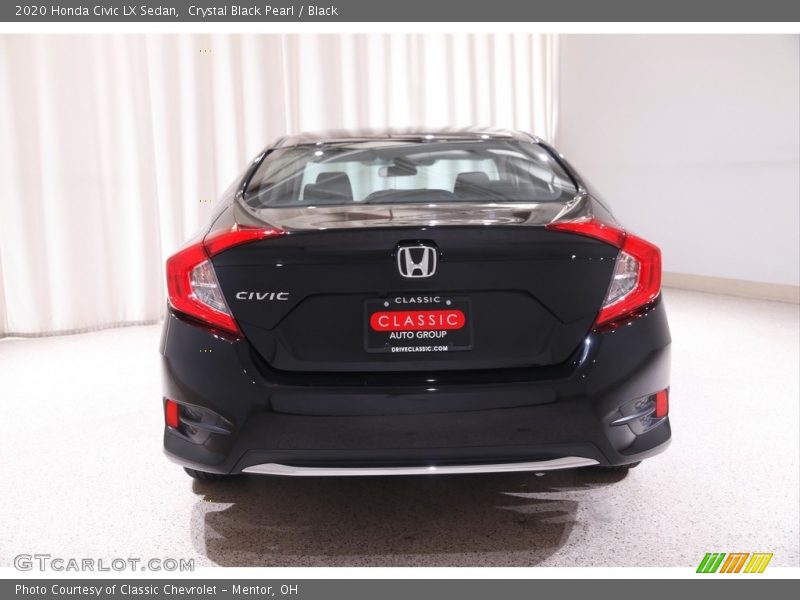 Crystal Black Pearl / Black 2020 Honda Civic LX Sedan