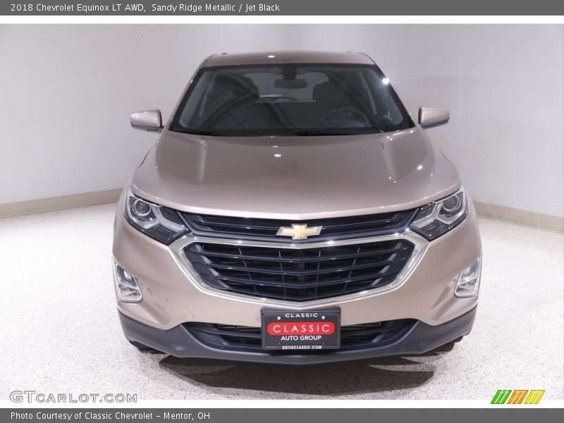 Sandy Ridge Metallic / Jet Black 2018 Chevrolet Equinox LT AWD