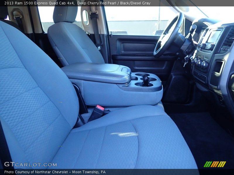 Deep Cherry Red Pearl / Black/Diesel Gray 2013 Ram 1500 Express Quad Cab 4x4