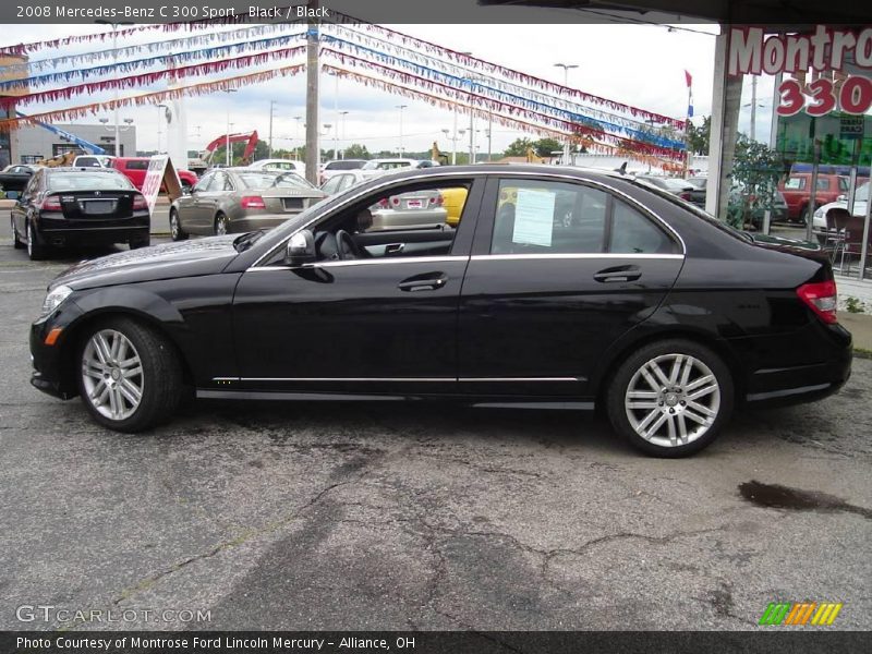 Black / Black 2008 Mercedes-Benz C 300 Sport