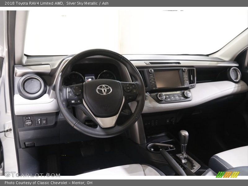 Silver Sky Metallic / Ash 2018 Toyota RAV4 Limited AWD