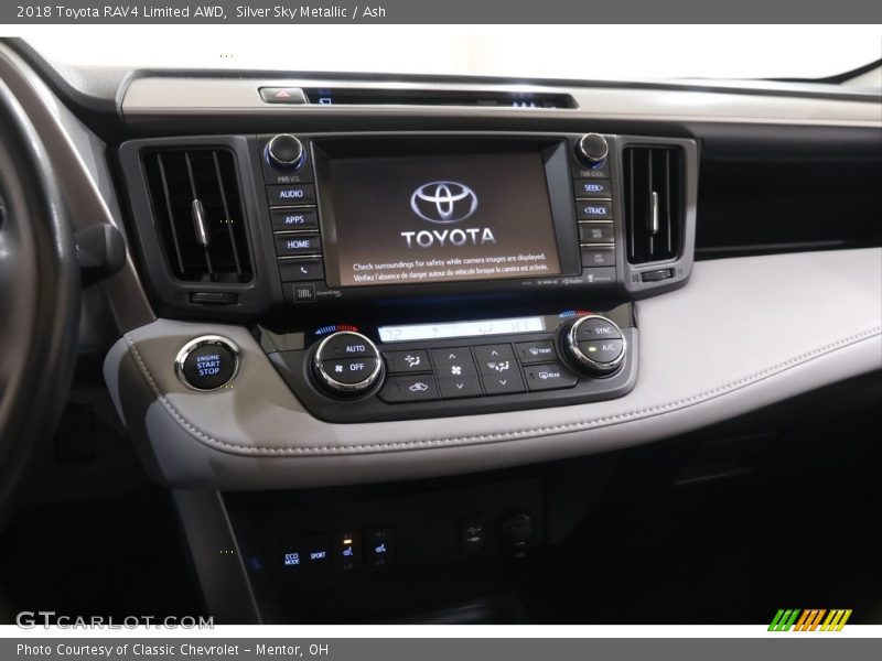 Silver Sky Metallic / Ash 2018 Toyota RAV4 Limited AWD