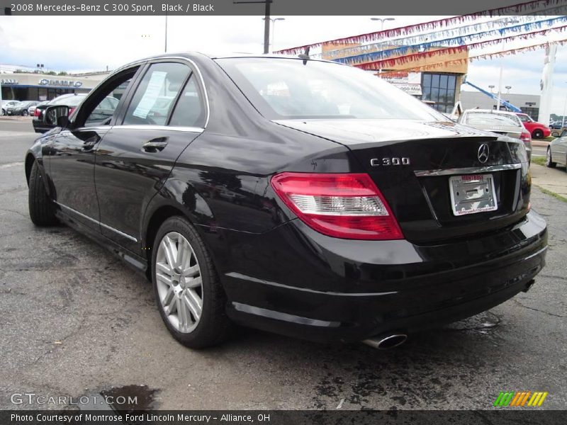 Black / Black 2008 Mercedes-Benz C 300 Sport