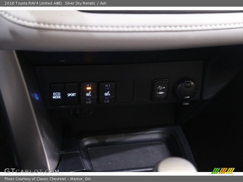 Silver Sky Metallic / Ash 2018 Toyota RAV4 Limited AWD