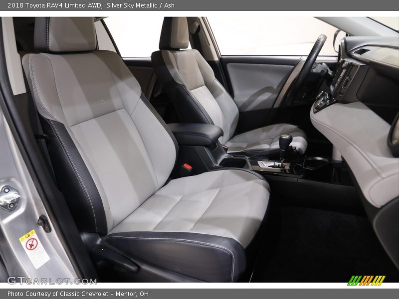 Silver Sky Metallic / Ash 2018 Toyota RAV4 Limited AWD