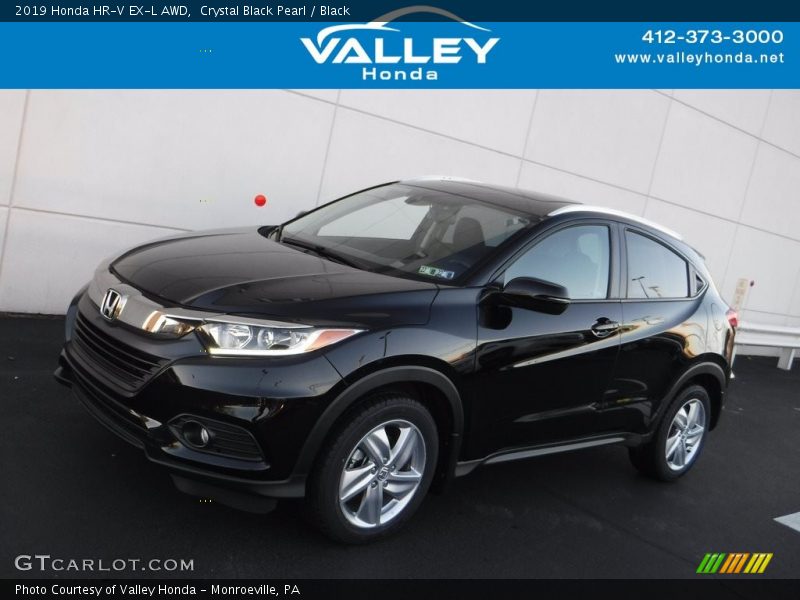 Crystal Black Pearl / Black 2019 Honda HR-V EX-L AWD