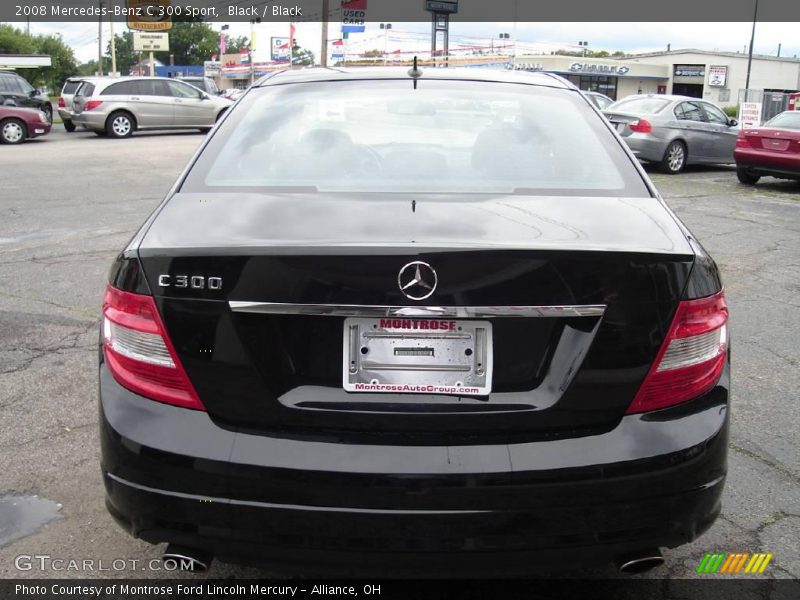 Black / Black 2008 Mercedes-Benz C 300 Sport