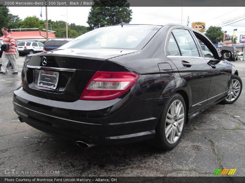 Black / Black 2008 Mercedes-Benz C 300 Sport