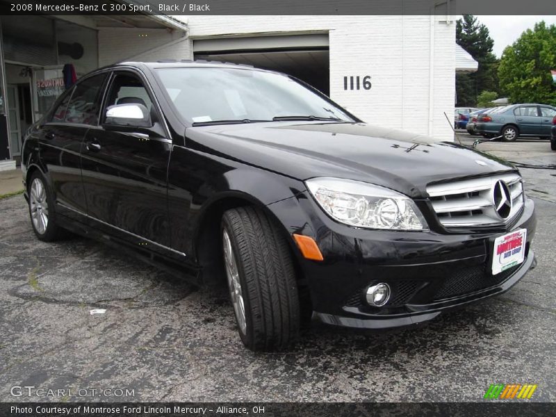 Black / Black 2008 Mercedes-Benz C 300 Sport