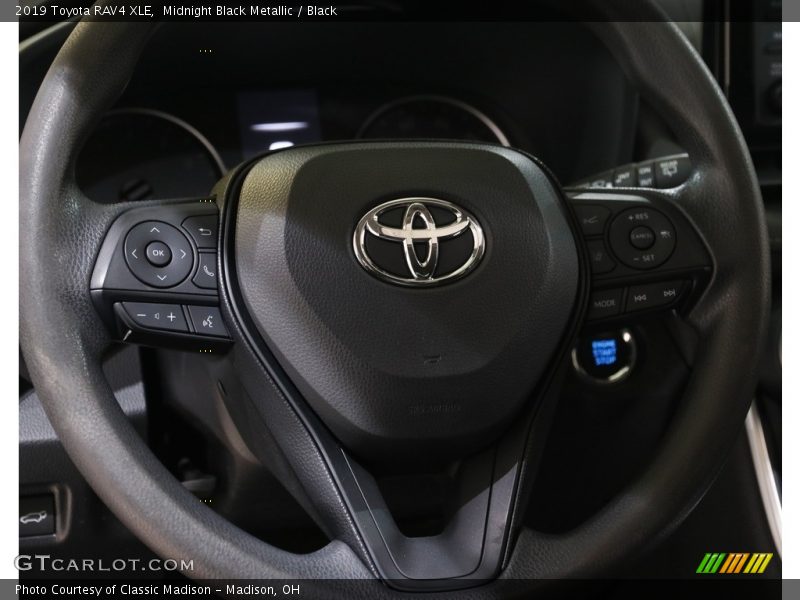 Midnight Black Metallic / Black 2019 Toyota RAV4 XLE