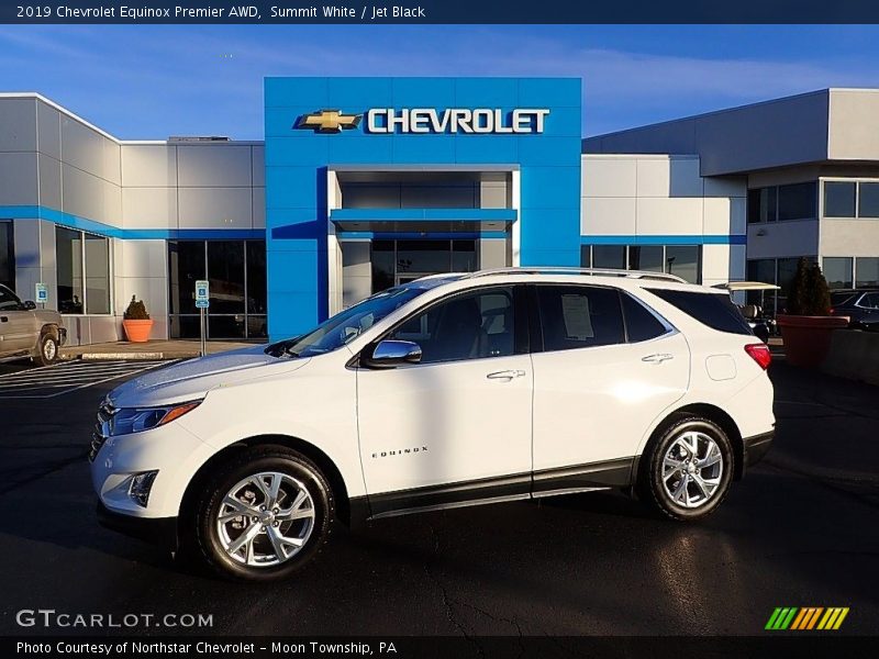 Summit White / Jet Black 2019 Chevrolet Equinox Premier AWD