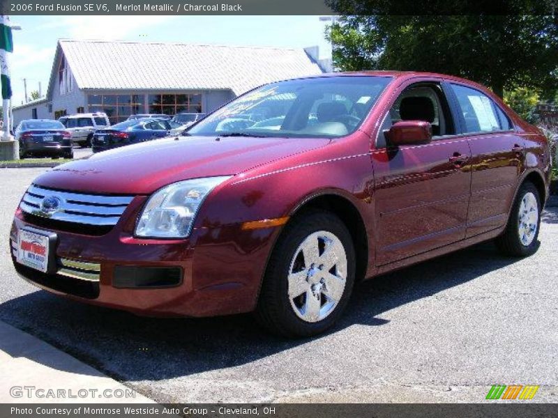 Merlot Metallic / Charcoal Black 2006 Ford Fusion SE V6