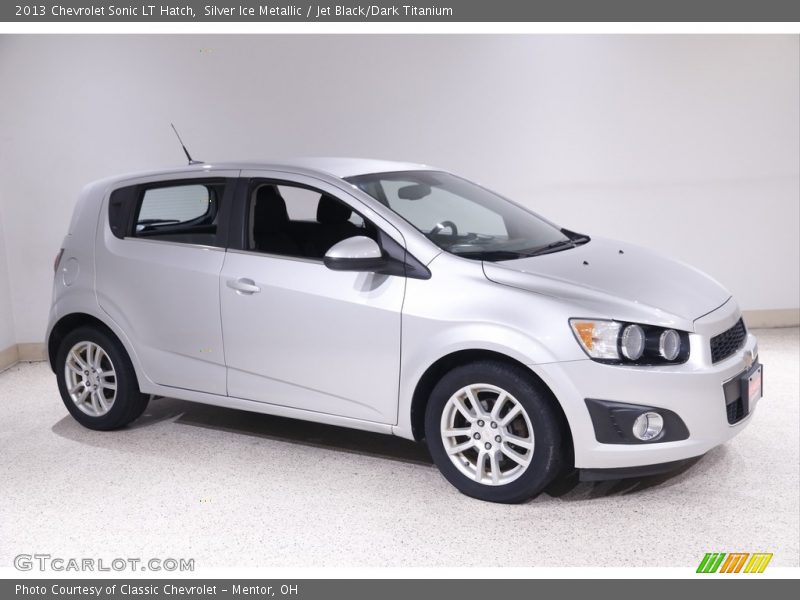 Silver Ice Metallic / Jet Black/Dark Titanium 2013 Chevrolet Sonic LT Hatch