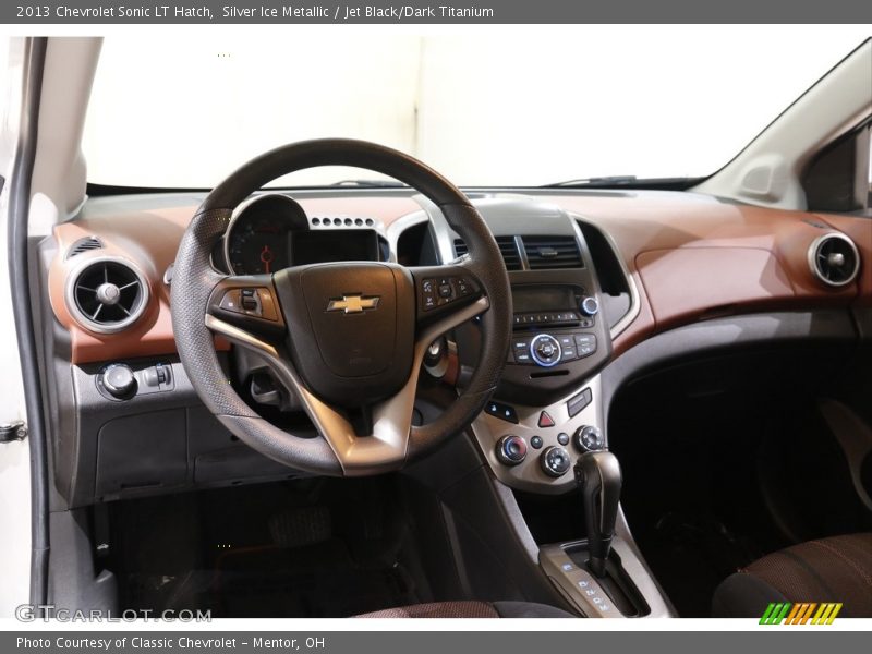 Silver Ice Metallic / Jet Black/Dark Titanium 2013 Chevrolet Sonic LT Hatch