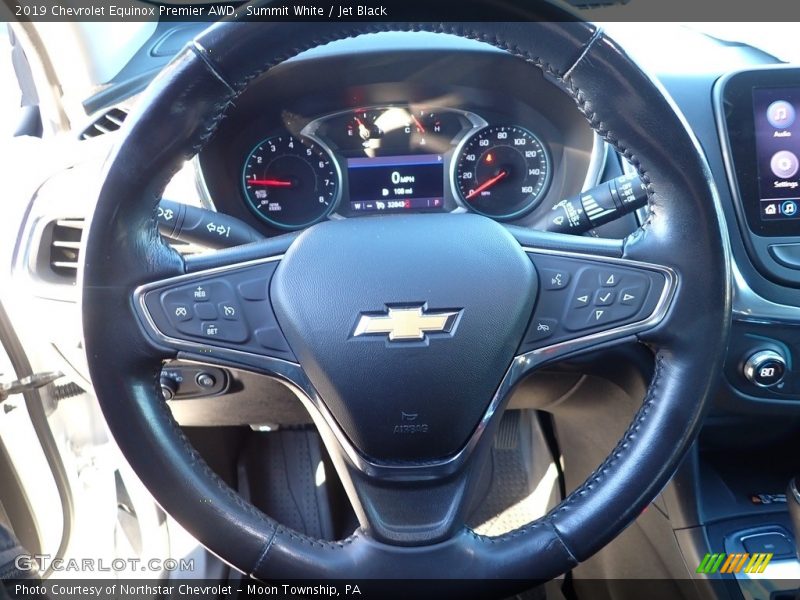 Summit White / Jet Black 2019 Chevrolet Equinox Premier AWD