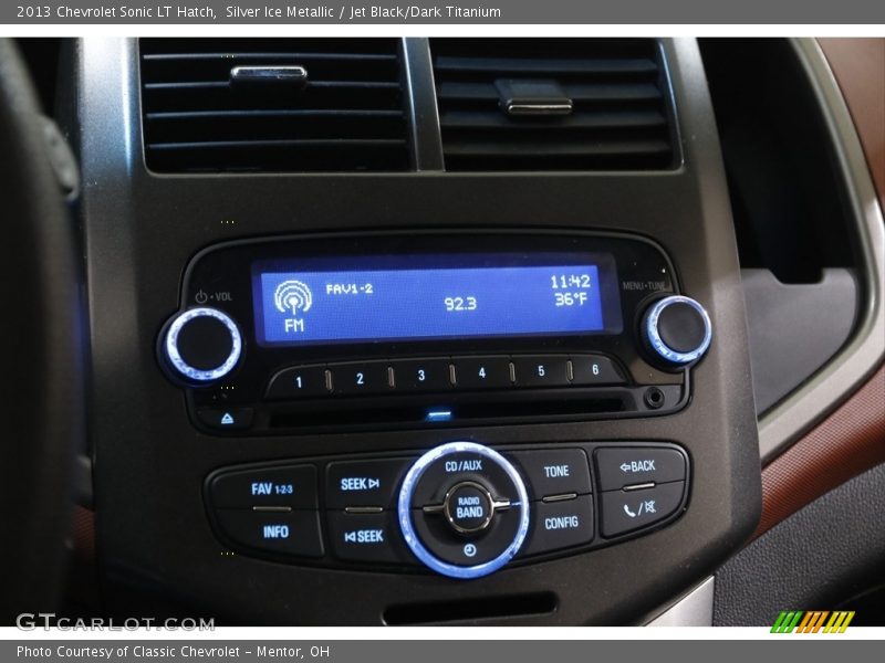 Silver Ice Metallic / Jet Black/Dark Titanium 2013 Chevrolet Sonic LT Hatch