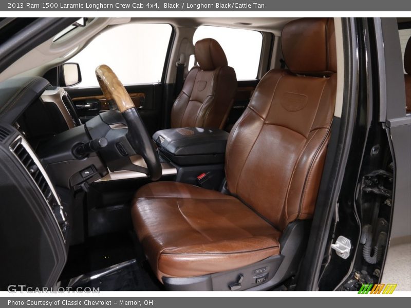 Front Seat of 2013 1500 Laramie Longhorn Crew Cab 4x4