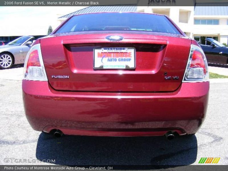 Merlot Metallic / Charcoal Black 2006 Ford Fusion SE V6