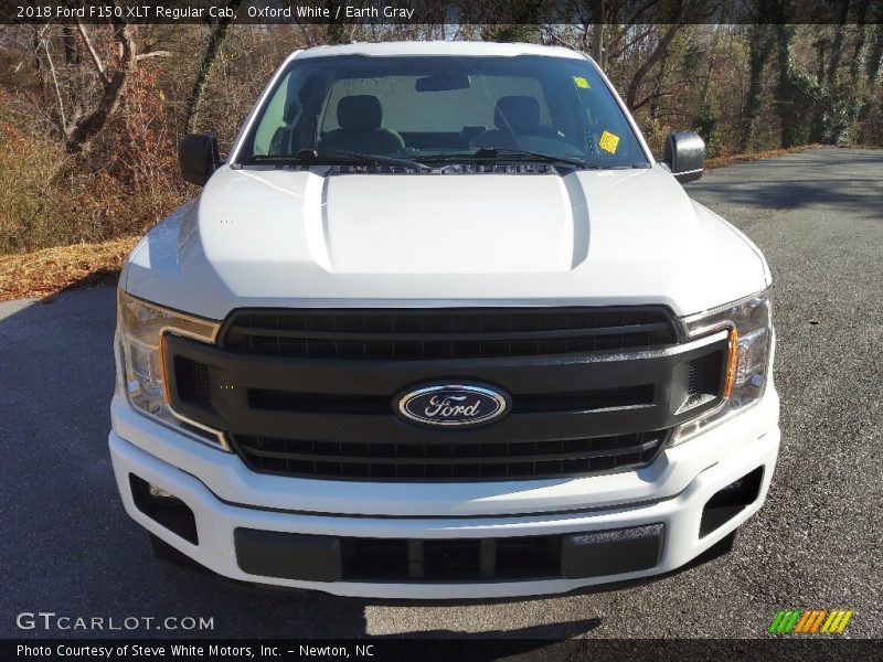 Oxford White / Earth Gray 2018 Ford F150 XLT Regular Cab