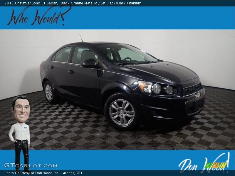 Black Granite Metallic / Jet Black/Dark Titanium 2013 Chevrolet Sonic LT Sedan