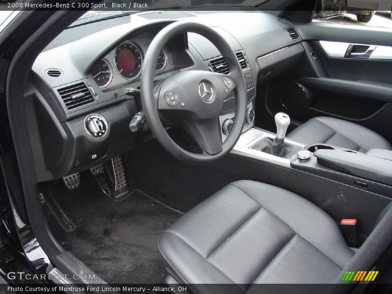 Black / Black 2008 Mercedes-Benz C 300 Sport